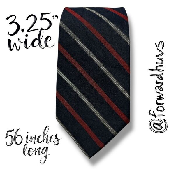 Christian Dior Neck Tie – Diagonal Stripe Design – 56” x 3.25” - Picture 4 of 8